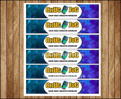 Chug Jug Label Free Printable : Fortnite Chug Jug Printable Labels ...