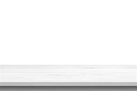 Premium Photo | Empty white wooden table top isolated on white background