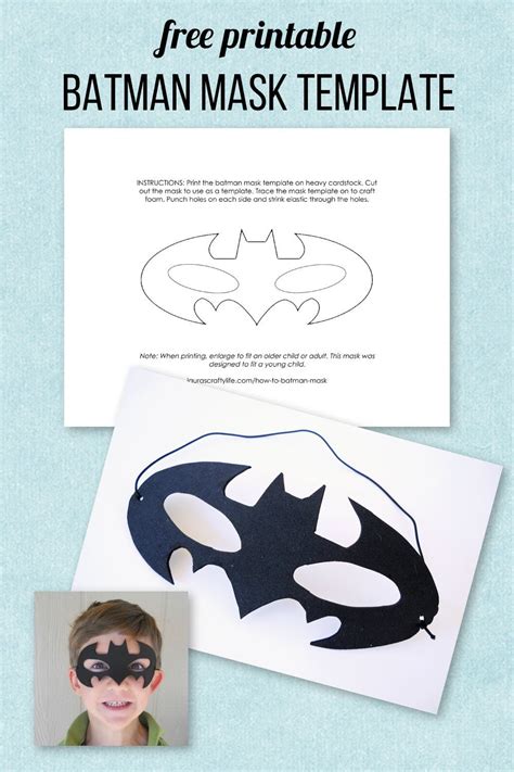 How To Make a Batman Mask