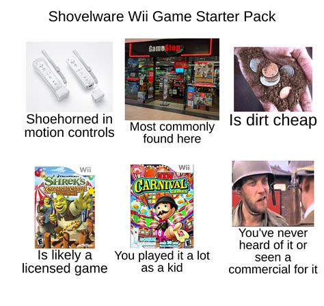 Shovelware Wii Game Starter Pack : r/starterpacks