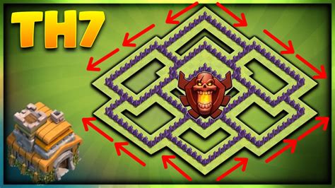 NEW! TOWN HALL 7 TROPHY BASE DESIGN 2017-TH7 DEFENSIVE BASE-Clash Of ...