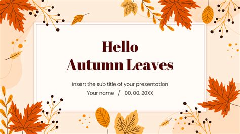 Autumn Powerpoint Background