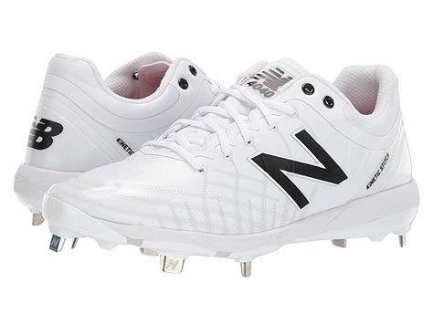 New Balance 4040v5 Metal Men's Cleated Shoes White/White | Cleats shoes ...