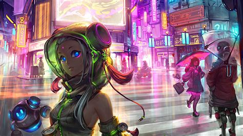 2560x1440 Anime Cyberpunk Scifi City 1440P Resolution ,HD 4k Wallpapers ...