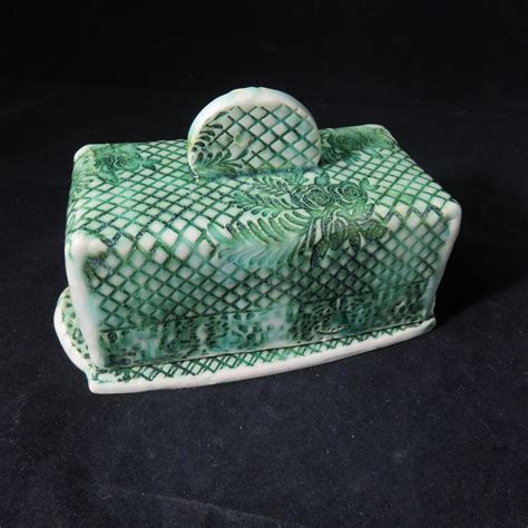 Ceramic Covered Butter Dish,Butter Box, Pottery Butter Dish,Covered ...