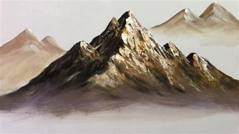 Paint Mountains With Acrylic Paints - lesson 1 - YouTube