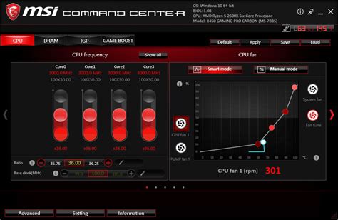 MSI B450 GAMING PRO CARBON AC Review - Fan Control | TechPowerUp