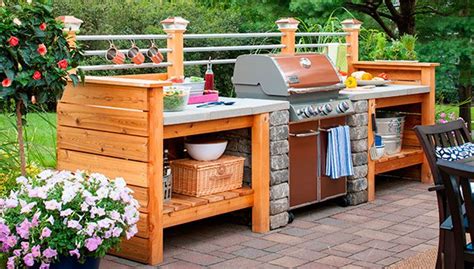 Resultado de imagen para diy grill island Outdoor Cooking Spaces ...