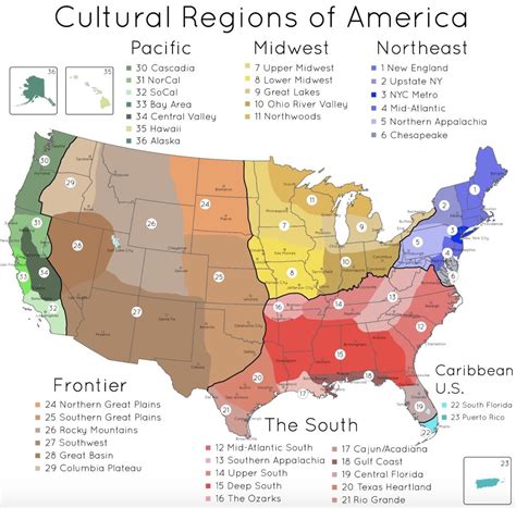 Map of Cultural Regions in the United States - Matador Network