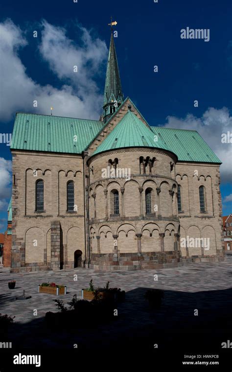 Cathedral of Ribe, medieval town, ancient capital of Denmark Stock ...