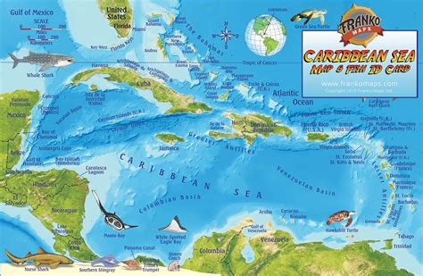 A Map Of The Caribbean Sea