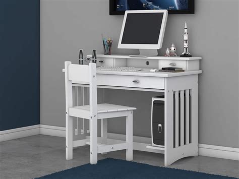 White Student Desk / Hutch - All American Furniture - Buy 4 Less - Open ...