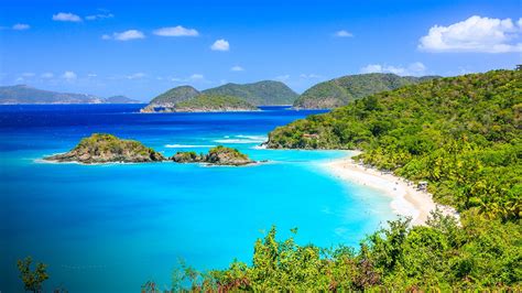 Caribbean, Trunk Bay on St John island, US Virgin Islands | Windows ...