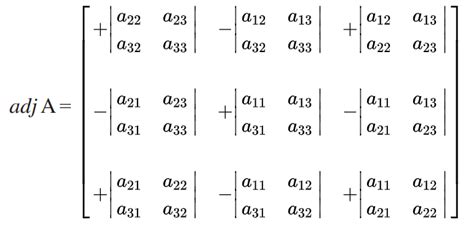 Adjoint of a Matrix (Adjugate Matrix) - Definition, Formula, Examples