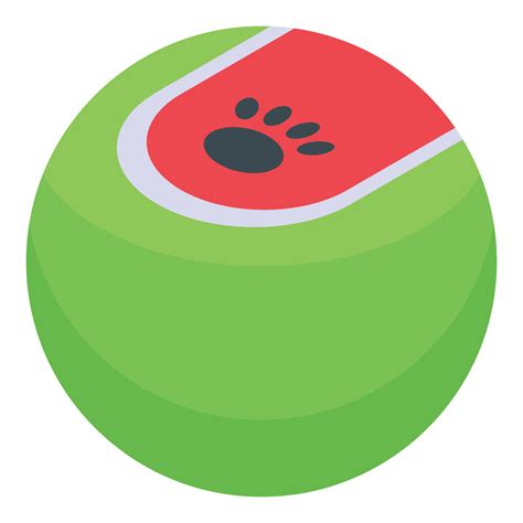 Playful dog ball icon, isometric style 15688484 Vector Art at Vecteezy