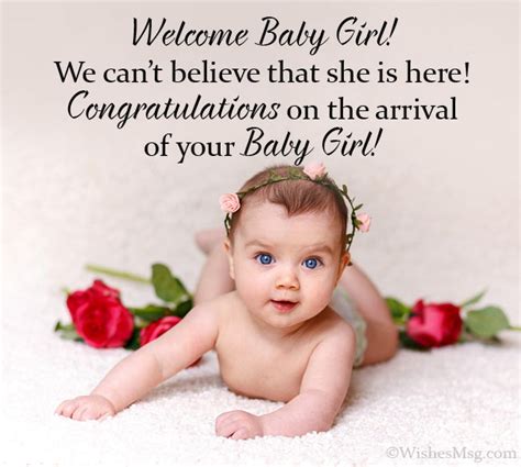 Newborn Baby Girl Wishes Messages