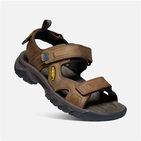 Keen Men's Targhee III Open Toe Hiking Sandal Bison Leather | Laurie's ...