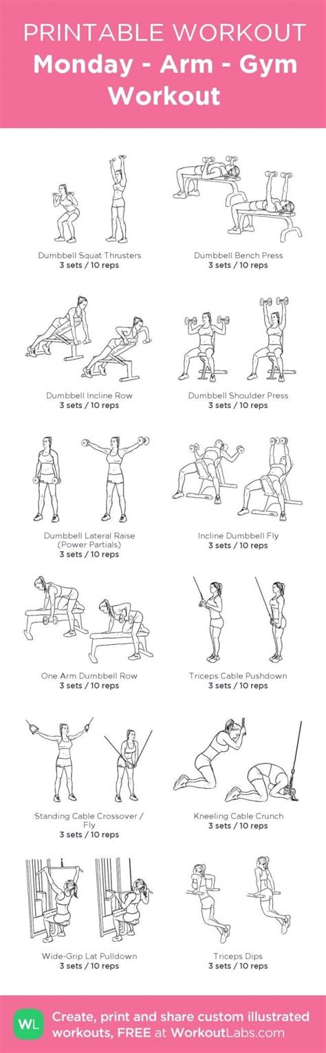 10 Free Printable Workouts To Get Fit Anywhere | Brit + Co - Free ...