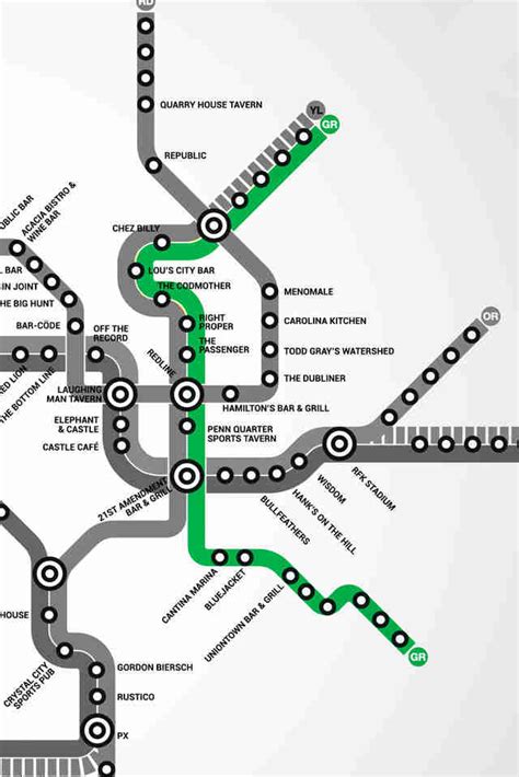 Washington DC's first map of bars near the Metro - Thrillist