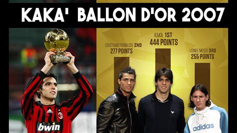 HERE'S WHY KAKA WON BALLON D'OR 2007 || GOLDEN BOY - YouTube