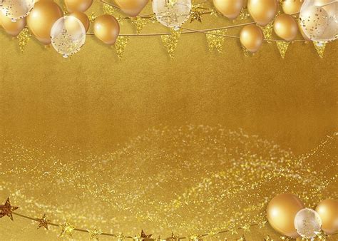 Snowflake Flash Gold Light Effect Birthday Celebration Background Gold ...