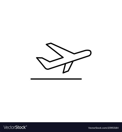 Plane signs and symbols can be used for web logo Vector Image