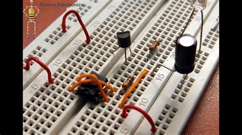 Breadboard 555 Timer Circuit