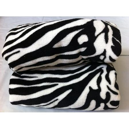 Twin Size Animal Print Fleece Blanket Leopard Zebra Giraffe Soft Plush ...