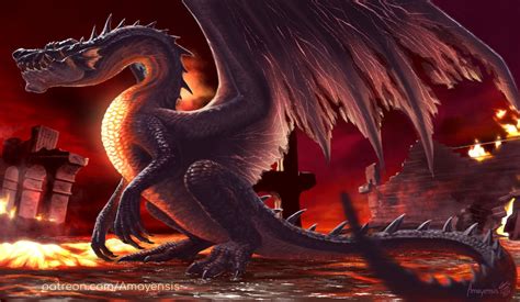 ArtStation - Fade to Black - Fatalis Monster Hunter fan-art