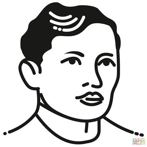 Jose Rizal coloring page | Free Printable Coloring Pages