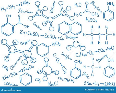 Chemistry Background - Molecules And Formulas Royalty Free Stock Photo ...