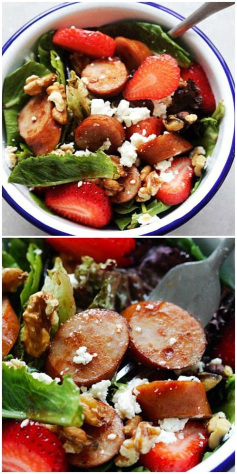 Apple Chicken Sausage Salad - Rasa Malaysia | Recipe | Sausage salad ...