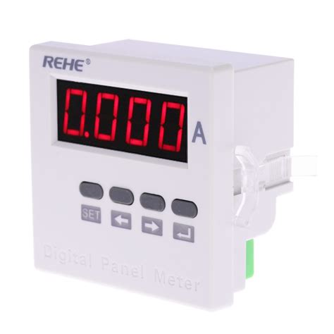 Digital Ammeter Single Phase AC Current Panel Meter digital ampermeter ...