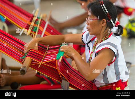 Ifugao women weaving during the annual Imbayah Festival which ...