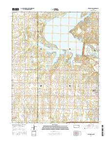 Milford Lake Topo Map in Geary County, Kansas