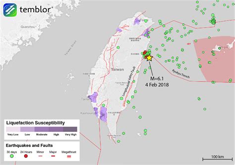 M=6.1 earthquake strikes offshore Taiwan - Temblor.net