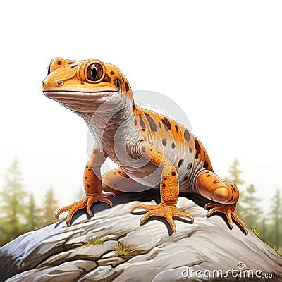 Simple Salamander Clip Art With White Margins Royalty-Free Stock Image ...