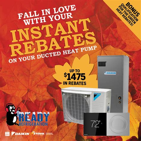 Heat Pump Rebates | Ready Refrigeration