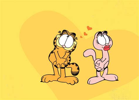 Garfield and his girlfriend Arlene. | Garfield cartoon, Favorite ...