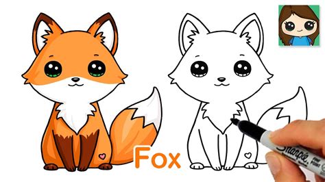 Fox Draw So Cute Animals Easy - Girlycop