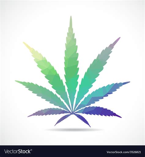 Cannabis leaf Royalty Free Vector Image - VectorStock