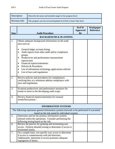 11+ Audit Program Templates in PDF | DOC | Free & Premium Templates