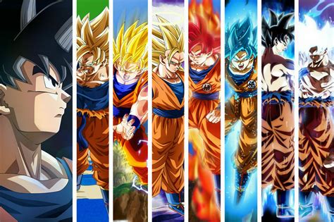 Goku All Forms Transformations Framed Anime Poster Dragon Ball Z NEW ...