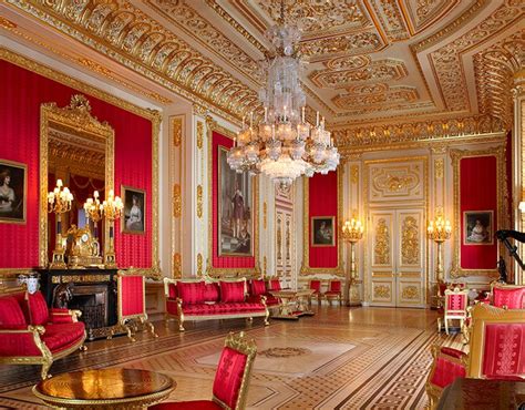 The Crimson Drawing Room | Palace interior, Windsor castle, Visit ...