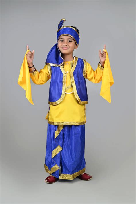 KAKU FANCY DRESSES Indian State Punjabi Folk Dance Costume For Kids ...