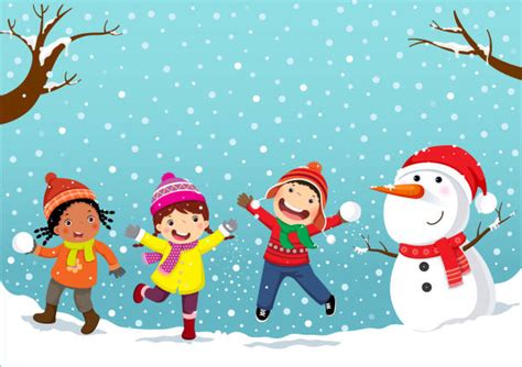 Fun In The Snow Clipart Backgrounds