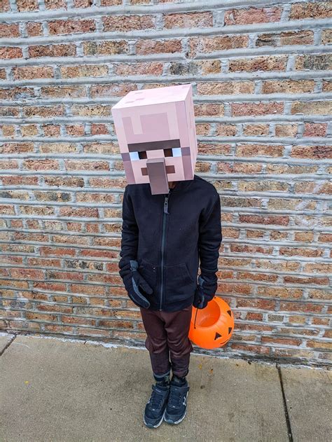 Minecraft Villager Head Costume