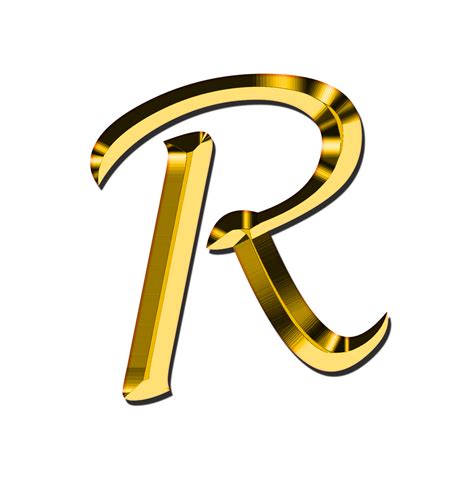 R Letter PNG Transparent Images