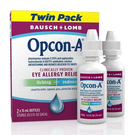 Opcon-A® Eye Allergy Relief Drops–Antihistamine and Redness Reliever ...