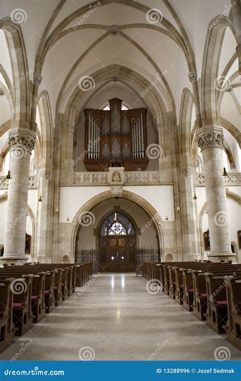 Vienna - St. Elizabeth Church - Interior Stock Photo - Image of ...